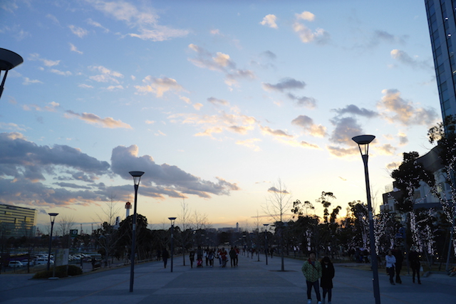 夕暮れの空
