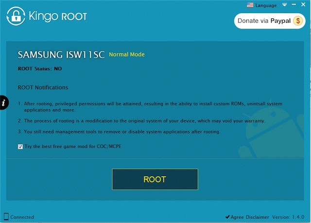 「Kingo Android Root」でスマホをroot化する