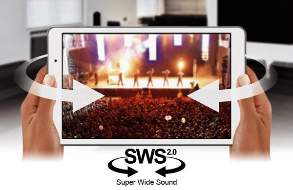 SWS 2.0で迫力のあるサウンドを楽しめる