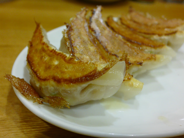 ボケを利用して撮影した餃子