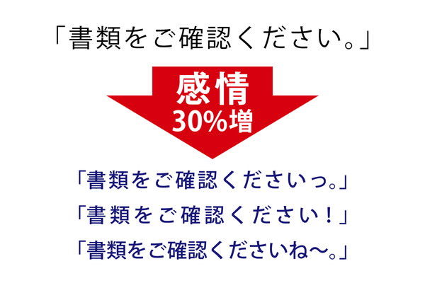 例:感情30%増やした文章