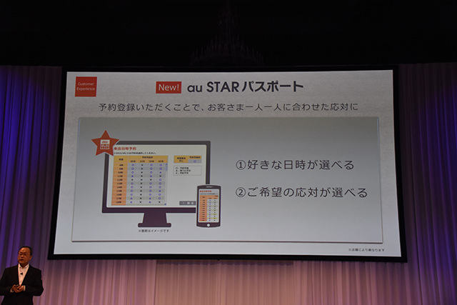 au 2016夏モデル発表会 来店時にはau WALLETカードの持参が必要