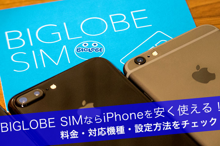 BIGLOBEモバイル(SIM)でiPhoneをお得に使おう!設定や運用方法・対応機種をチェック