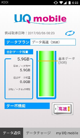 ポータルアプリのメニュー画面