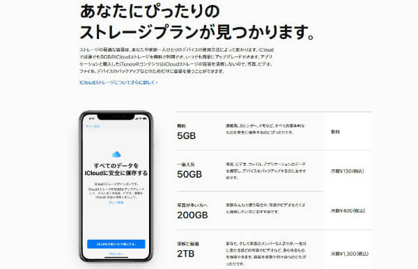 iCloudなどのクラウドストレージを使う方法もあるが有料