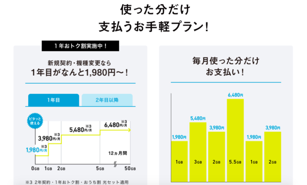 従量制のデータ定額「ミニモンスター」の特徴を解説します