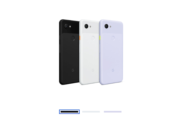左からJust Black、Clearly White、Purple-ish