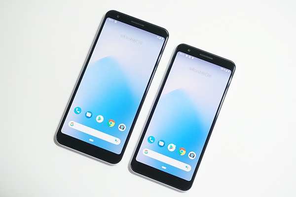 Pixel 3a / 3a XLを重ねた写真