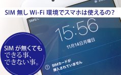 スマホ SIM無し
