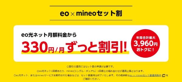 eo × mineo セット割