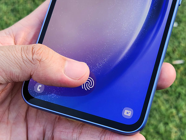 Galaxy A54 5Gの指紋センサー