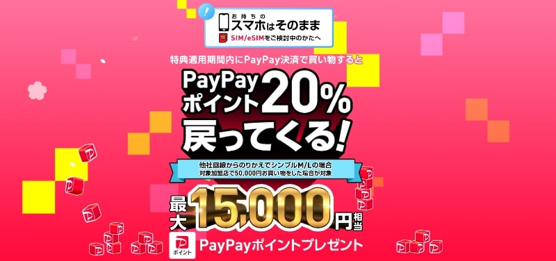 ワイモバイルキャンペーン