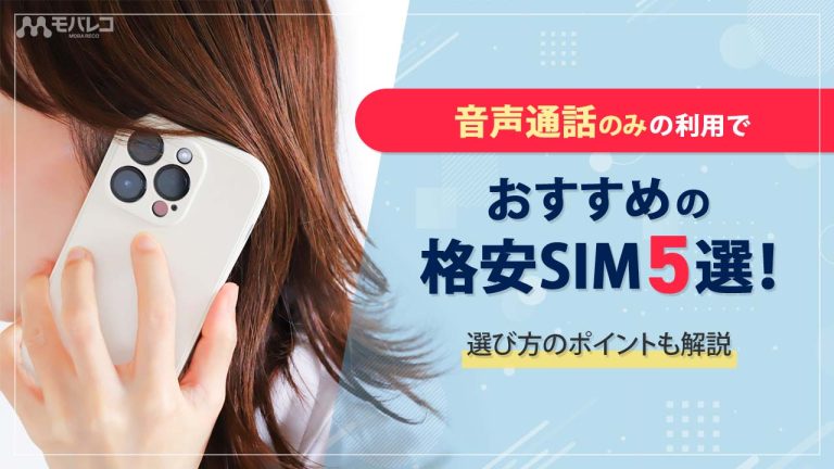 格安SIM 通話のみ