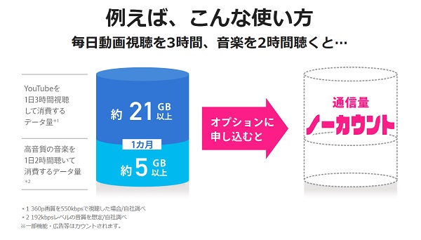 エンタメフリーオプション