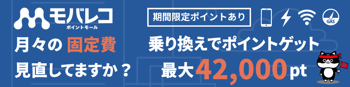 モバレコポイントモール_固定費見直し特集