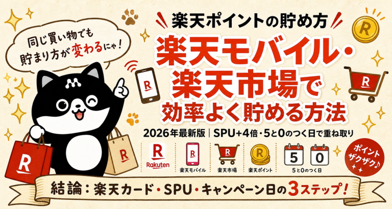 楽天ポイント貯める
