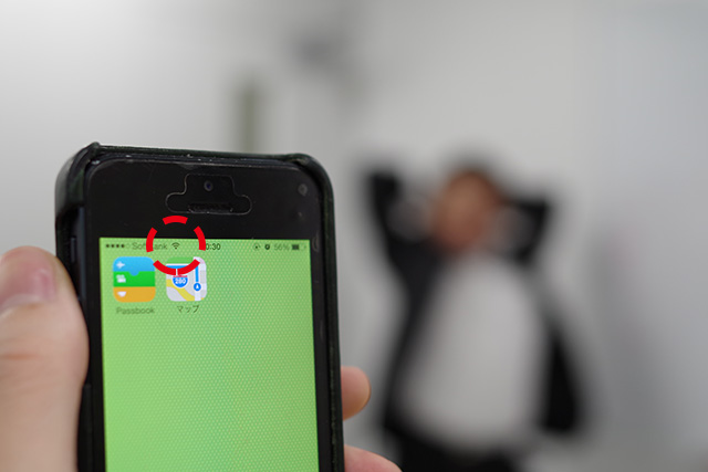 人間WiFiスポットとして本気を出した状態。たしかにWiFi接続されています