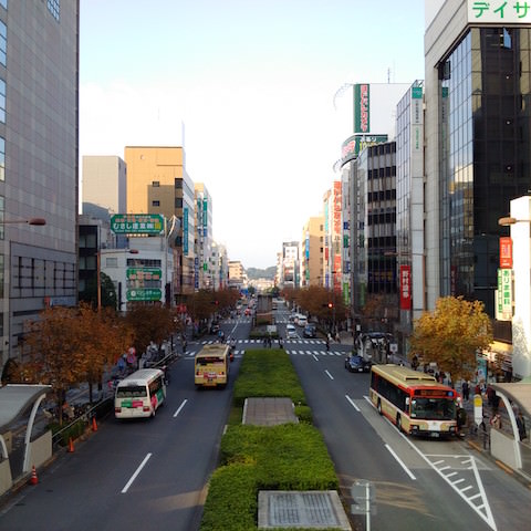 昼過ぎの街の景色(HDR未使用時)