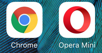 オススメは「Google Chrome」と「Opera Mini」
