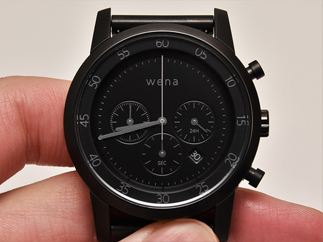 wena wrist クロノグラフモデルのヘッド部分