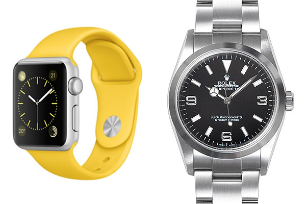 Apple Watch SPROTとROLEX EXPLORER Ⅰ