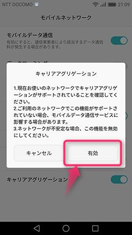 【有効】を選択
