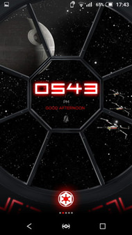 STAR WARS mobile　ダークサイド版のホーム画面