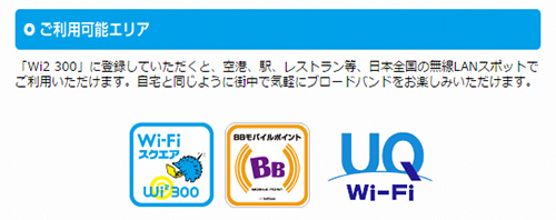 利用できるお店や施設は、これらのマークが目印