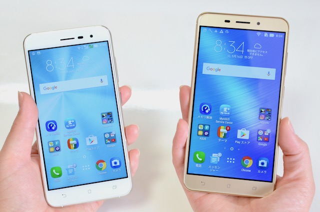 ZenFone 3とZenFone 3 Laser