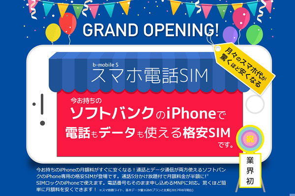 SIMロックがかかったiPhoneでも利用できるのが一番のメリットですね