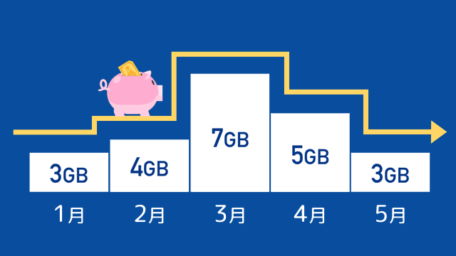 使った分だけ料金が変動するプラン