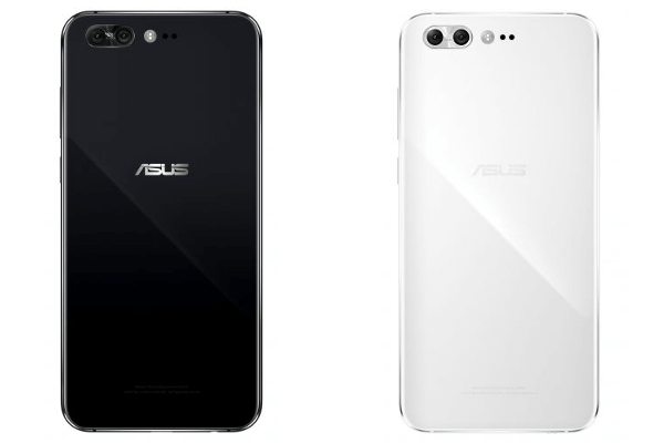 ZenFone 4 Proのカラー、左からピュアブラック・ムーンライトホワイト
