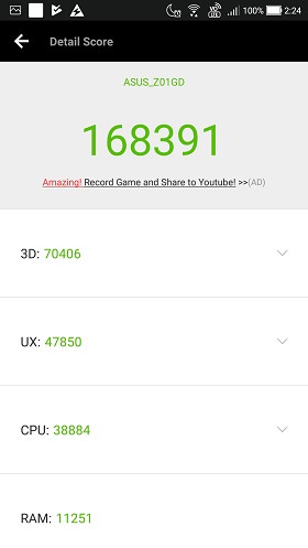 ZenFone 4 Proのベンチマークスコア