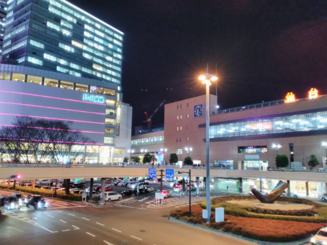 Priori 5の背面カメラで撮影した作例:夜間に「HDRオン」「手持ち」で撮影した写真。全体的にブレ気味