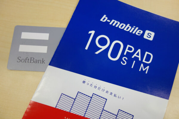 190 Pad SIMはiPadのライトユーザーにオススメの格安SIM