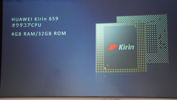 オクタコアプロセッサのKirin 659
