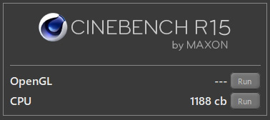 CINEBENCH R15の結果