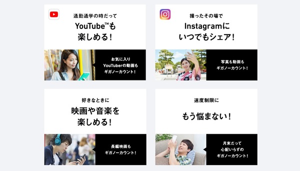 ギガノーカウント使用量とは ソフトバンク