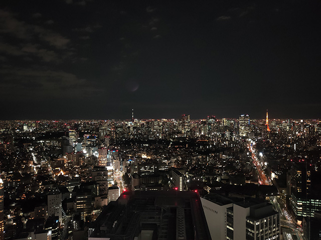 夜間撮影:東京の夜景を撮影