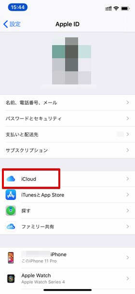 iCloud Drive を有効に設定②