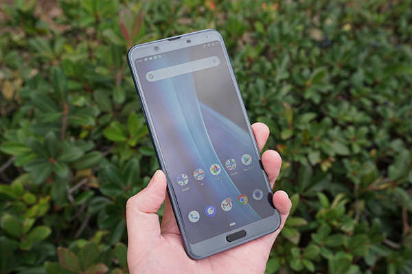 AQUOS sense3 plus アウトドアビュー