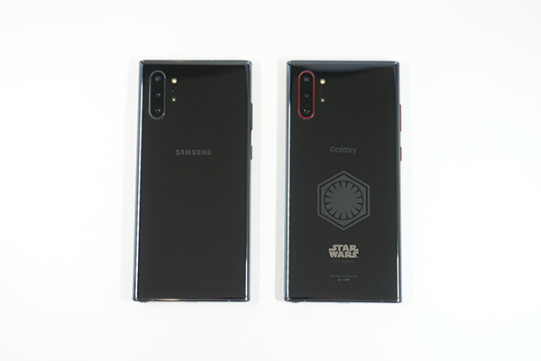 Galaxy Note10+通常モデルとスターウォーズコラボモデル比較①