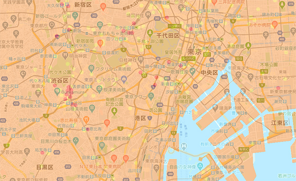 auサービスエリアマップ東京周辺