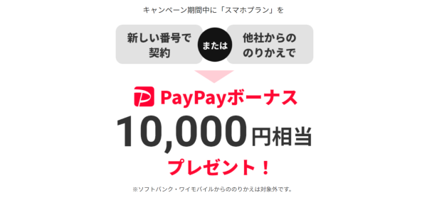 PayPayポイント10,000円相当あげちゃうキャンペーン
