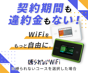縛られないWiFi
