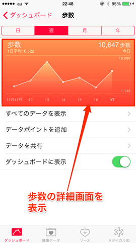 詳細画面表示