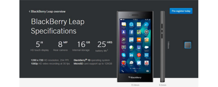 BlackBerry Leap