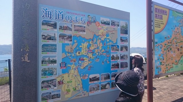 マップには海道案内が掲示されており、見どころの多さを実感できる。1度来ただけでは全てを堪能することは難しい。