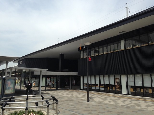 福山駅で測定したのは南口側。
