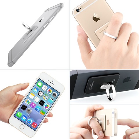スマホの背面に取り付けられる落下防止リング「BUNKER RING 3」